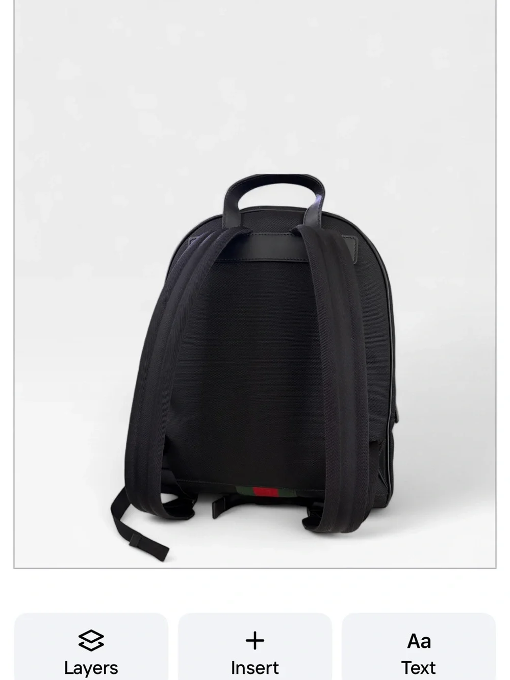 Gucci structured backpack